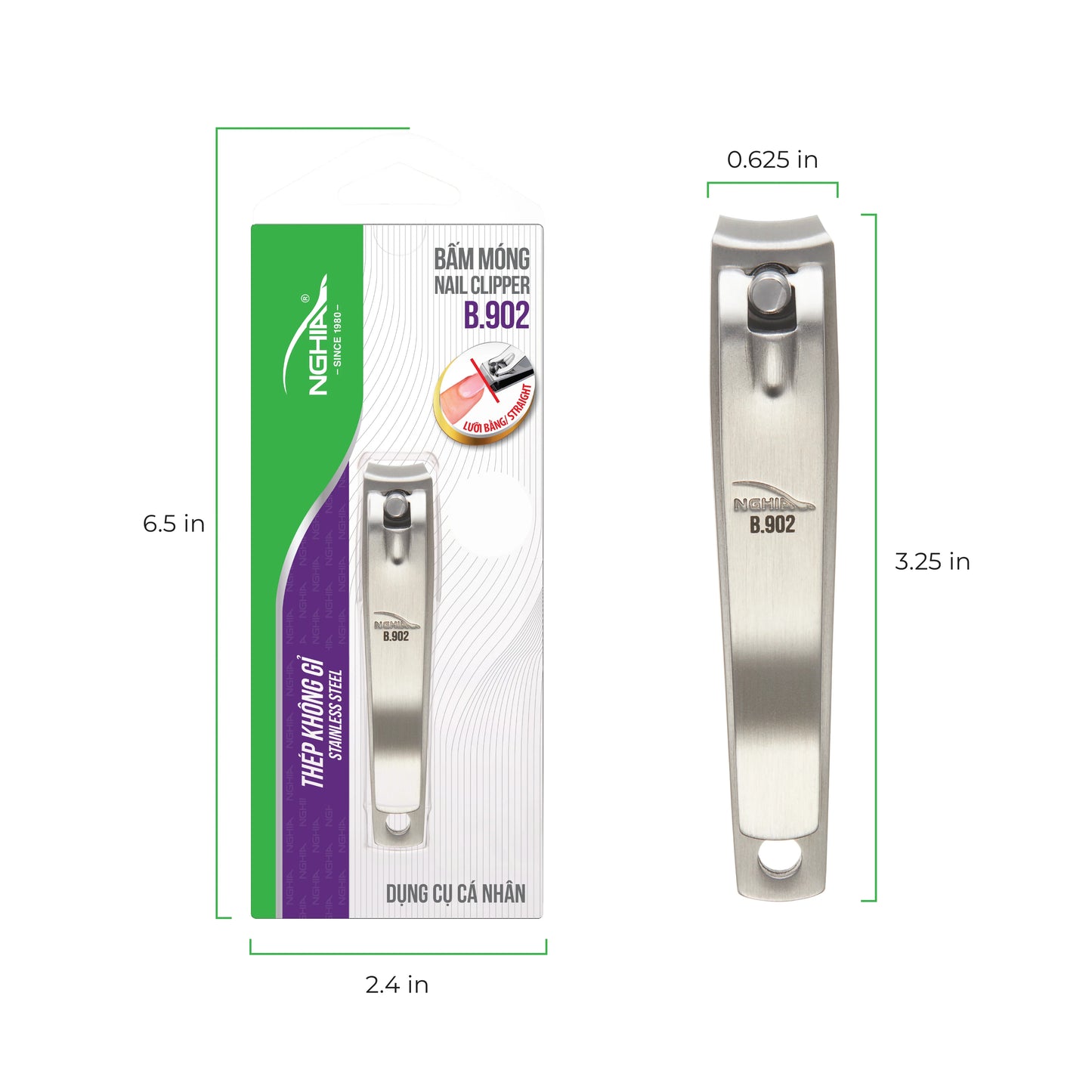 Nghia - B-902 Straight Blade Large Nail Clipper