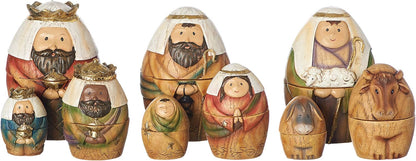 Nesting Nativity 9 Piece Set