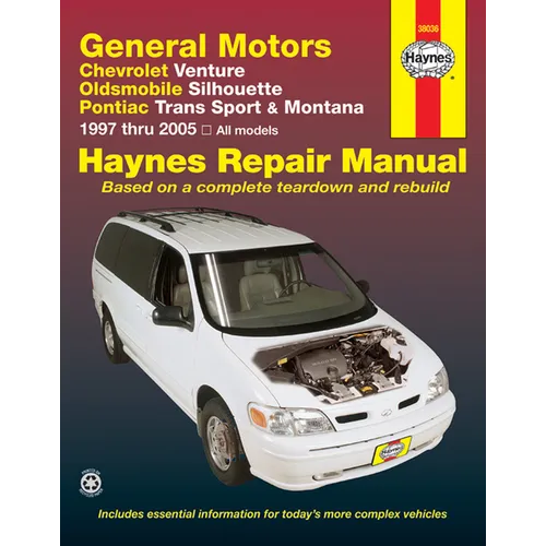 Gm: Chevrolet Venture 1997-05, Oldsmobile Silhouette 1997-04, Pontiac Trans Sport 1997-98 & Pontiac Montana 1999-05 - Paperback