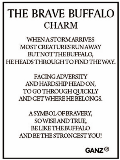 The Brave Buffalo Charm