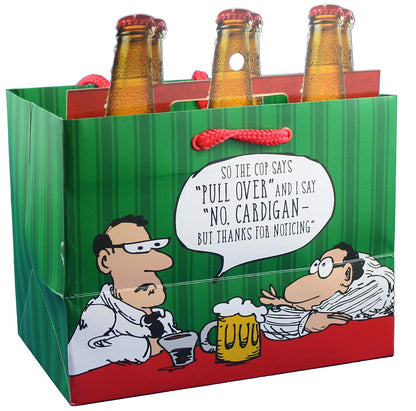 Heavyweight Gift Bag for 6-packs - Pull Over