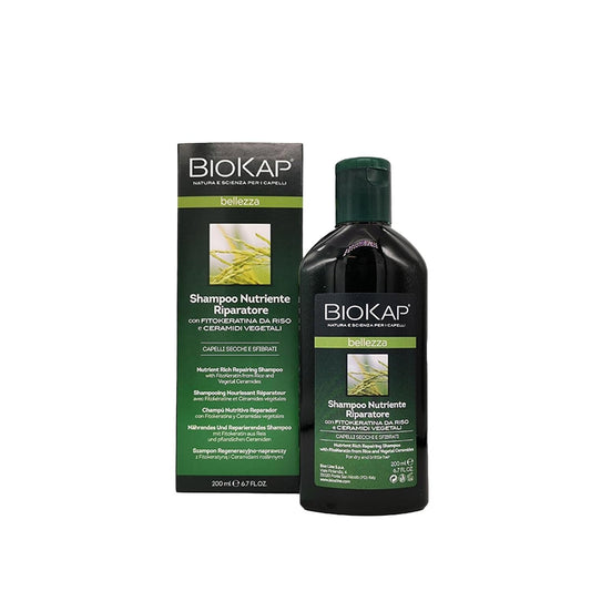 Biokap Nourishing and Repairing Shampoo 200ml - Hair Repair, Nourishment, and Care