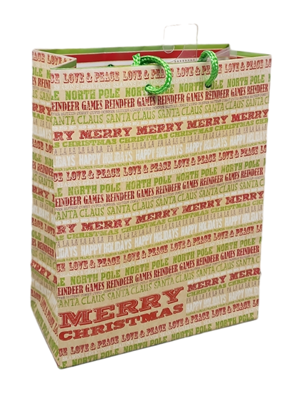 Medium Gift Bag With Tissue - Merry Christmas #1