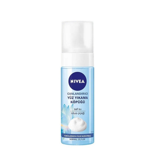 Nivea Refreshing Facial Cleansing Foam - Gentle Face Wash for Normal Skin, Lotus Flower, Moisturizing, Daily Cleanser, 5.07 fl oz