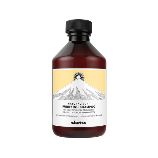 Davines Purifying Shampoo - Anti-Dandruff Hair Cleansing Solution for Healthier Scalp, 8.45 fl oz