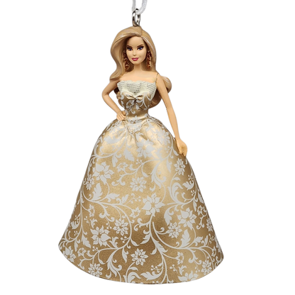 Holiday Barbie Ornament - Floral Dress