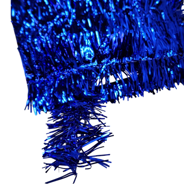 40 Feet Metallic Tinsel Garland - Blue