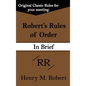 Robert's Rules of Order (in Brief) - Hardcover
