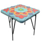 Cement & Metal Latin Style Planter Stand -