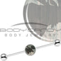 14G Holiday Rustic Wood Moose Industrial Barbell 37mm