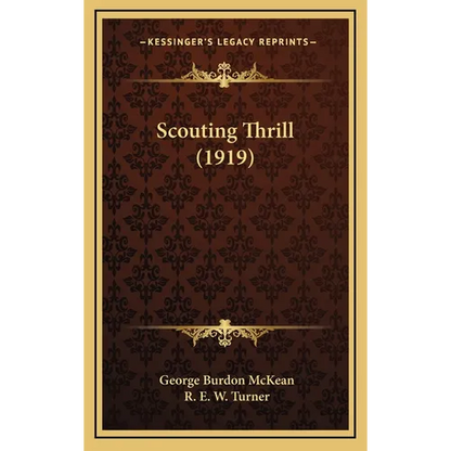 Scouting Thrill (1919) - Hardcover