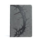 CSB Giant Print Reference Bible, Charcoal Leathertouch, Indexed - Imitation Leather