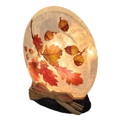 Falling Leaves Lighted Orb