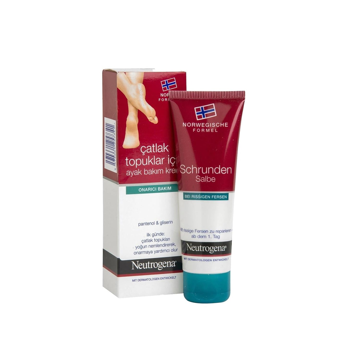 Neutrogena Foot Cream for Cracked Heels 50ml - Norwegian Formula | Intensive Moisturizing