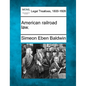 American railroad law. - Paperback