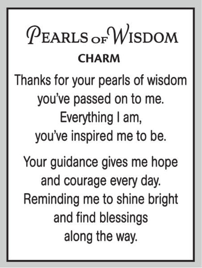 Pearls of Wisdom Charm