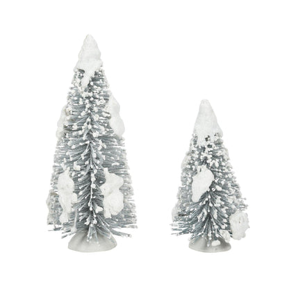 Snow Laden Tree - Set of 2