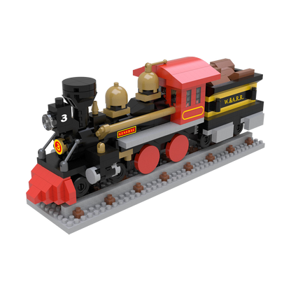 Mini Building Blocks - 4-4-0 Steam Locomotive