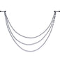 Handcrafted Black Anodized Titanium Swirly Link Dangle Nipple Chain