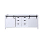 Nuvia 80-Inch Fully Assembled Double Bath Vanity With Soft Close Cabinets [No Countertop] (SAK53904)