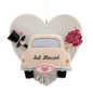 Just Married Heart Ornament