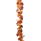 Lighted Harvest Leaf & Berry Garland - 72 Inches