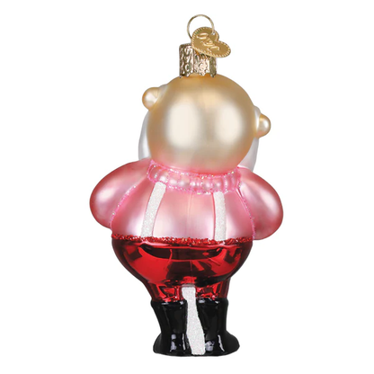 Santa In Suspenders Ornament