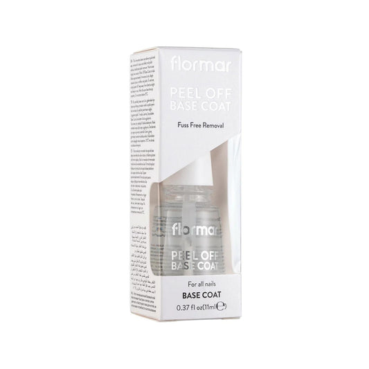 Flormar Peel Off Base Coat 11 ml - Easy Nail Polish Removal & Long-Lasting Manicure