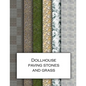 Dollhouse Paving Stones And Grass: Ground textured wallpaper for decorating gardens for doll's houses and model buildings. Beautiful sets of papers fo - Paperback