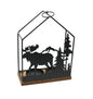 Woodland Silhouette Candleholder Lantern - Small