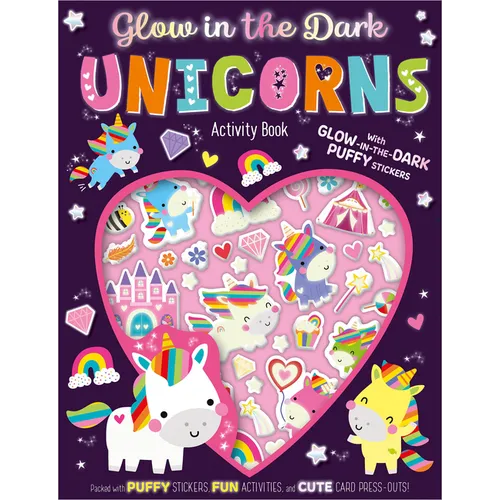 Glow in the Dark Unicorns Activity Book - Paperback