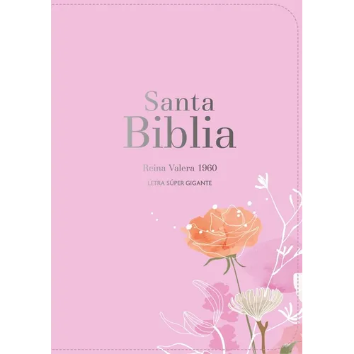 Biblia Rvr 1960 Letra Súper Gigante Símil Piel Rosa (Bible Rvr 1960 Super Giant Print Leatherlike Pink (Spanish Edition) - Leather
