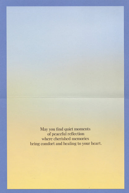 Peaceful Reflection - Sympathy Card