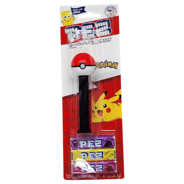 Pez Pokemon Dispenser with 3 Candy Rolls - Pokeball