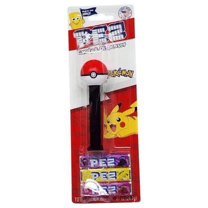 Pez Pokemon Dispenser with 3 Candy Rolls - Pokeball