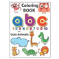 Coloring Book ABC with Cute Animals: An Activity Book for Toddlers and Preschool Kids to Learn the English Alphabet Letters from A to Z, Numbers 1-10, - Paperback
