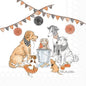 Halloween Party Dogs - Cocktail Napkin
