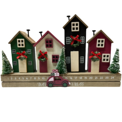 Lighted Row House Countdown Calendar