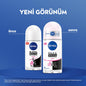 Nivea Women's Roll-On Deodorant Black & White Invisible Clear - Long Lasting Anti-Perspirant Protection