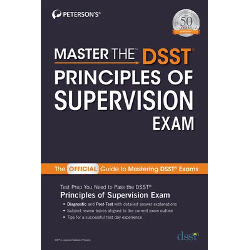 Master the Dsst Principles of Supervision - Paperback