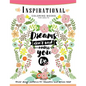 Inspirational Coloring Book for Adults: Flower, Floral and Animals Design with positive quotes - Paperback