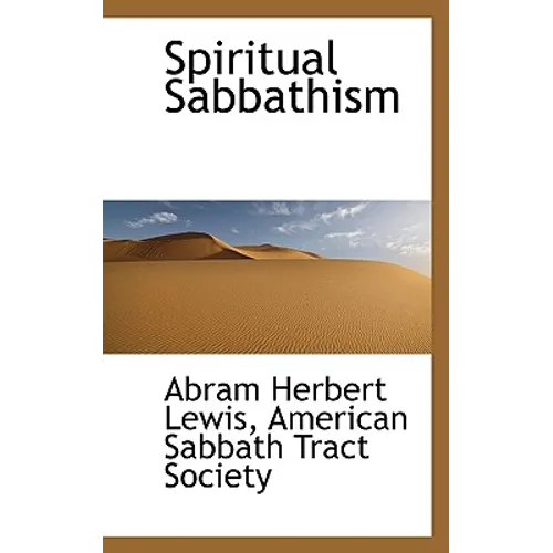 Spiritual Sabbathism - Paperback