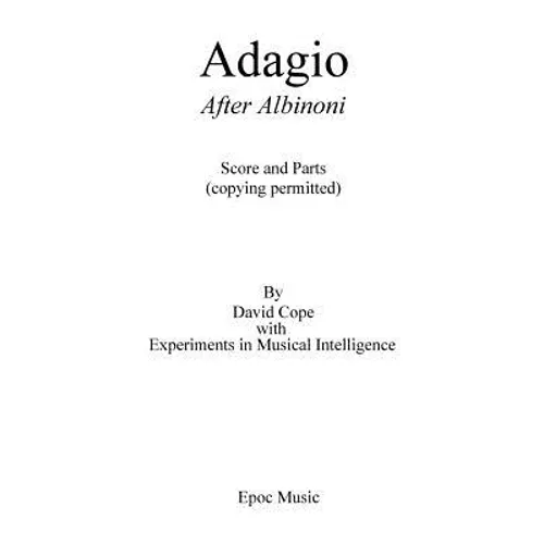 Adagio: After Albinoni - Paperback