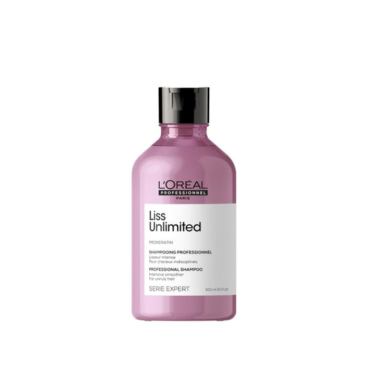 Loreal Professionnel Paris Serie Expert Liss Unlimited Anti-Frizz Shampoo for Smooth Hair - 10.14 fl oz