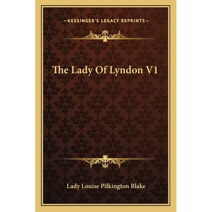 The Lady Of Lyndon V1 - Paperback