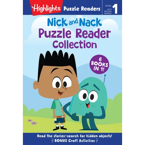 Nick and Nack Puzzle Reader Collection: Level 1 6-In-1 Beginner Story Collection for Kids Learning to Read, Practice New Reading Skills and Sight Word - Hardcover