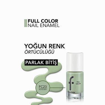 Flormar Full Color Extra High Pigment Nail Polish - High Pigment Nail Polish for Vibrant Long Lasting Color