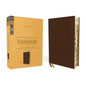 Kjv, Thompson Chain-Reference Bible, Genuine Leather, Calfskin, Brown, Red Letter, Thumb Indexed, Comfort Print - Leather
