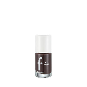 Flormar Full Color Tropic Brown Nail Polish: Extra Pigmented, Long Lasting, Glossy Finish for Vibrant Manicures