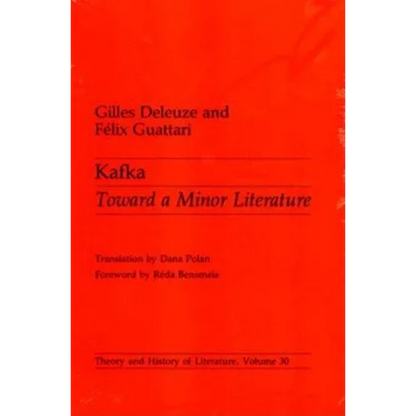 Kafka: Toward a Minor Literature Volume 30 - Paperback